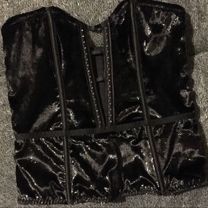 Victoria’s Secret Shimmery Velvet Bustier Size Sm